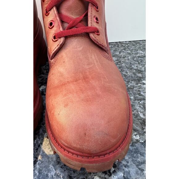 Timberland Beeline x Pharrell Red Leather Boots Men’s Size 13 M main image 11